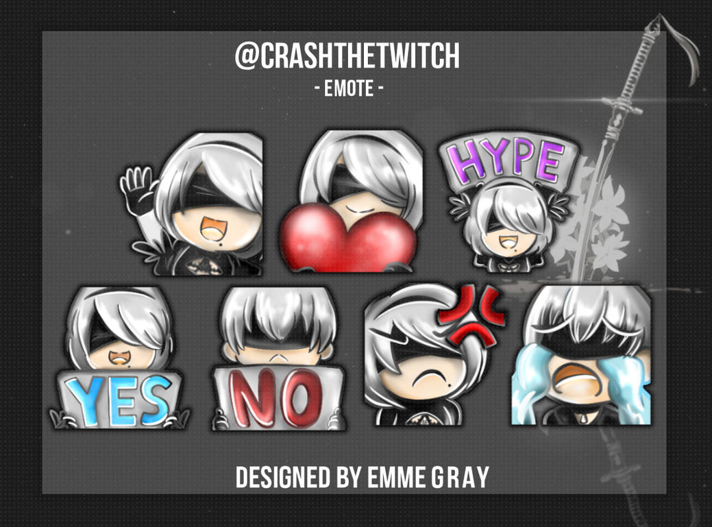 Twitch emote commission Crash